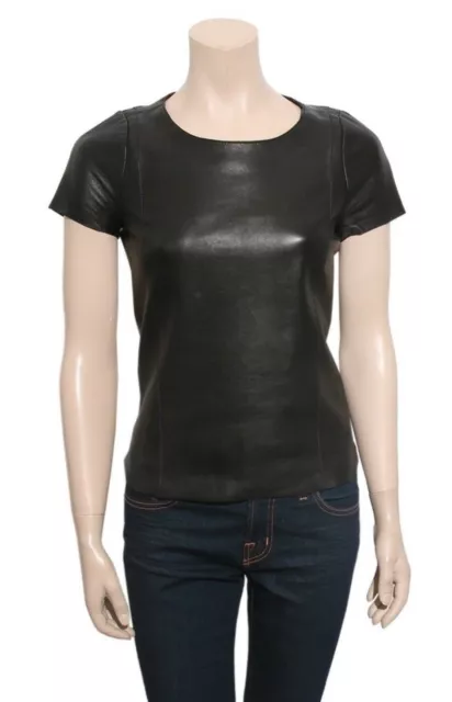 MAJE Leather Top (SIZE 36)