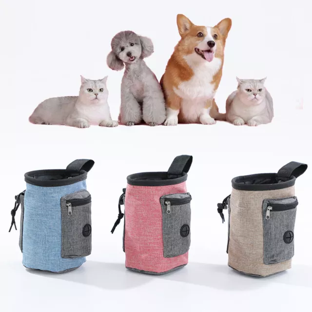 Borsa per trattamento cani borsa per allenamento vita tracolla dispenser cacca alimentazione giocattoli per animali domestici