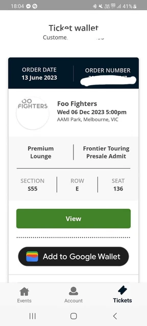 foo fighters tickets
