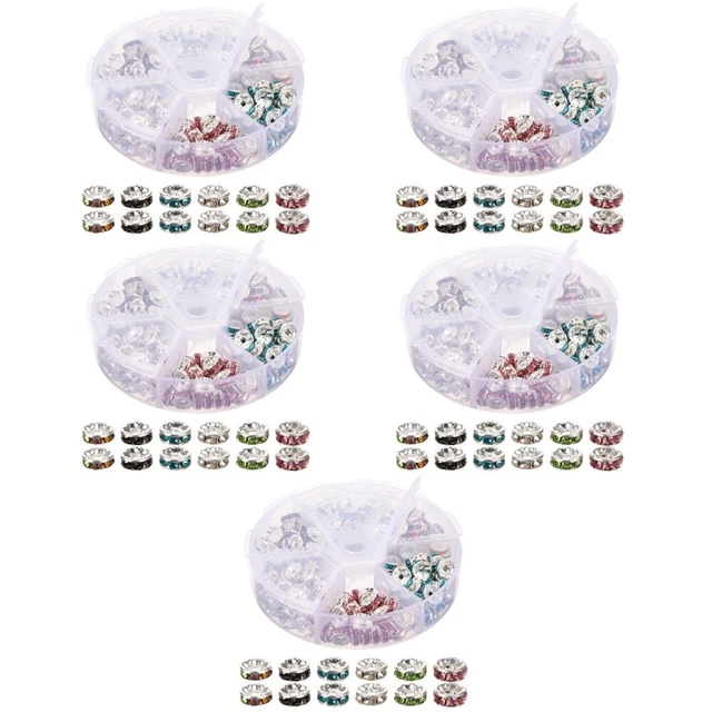 900 PCS Perles en vrac en forme de roues anneaux de jus