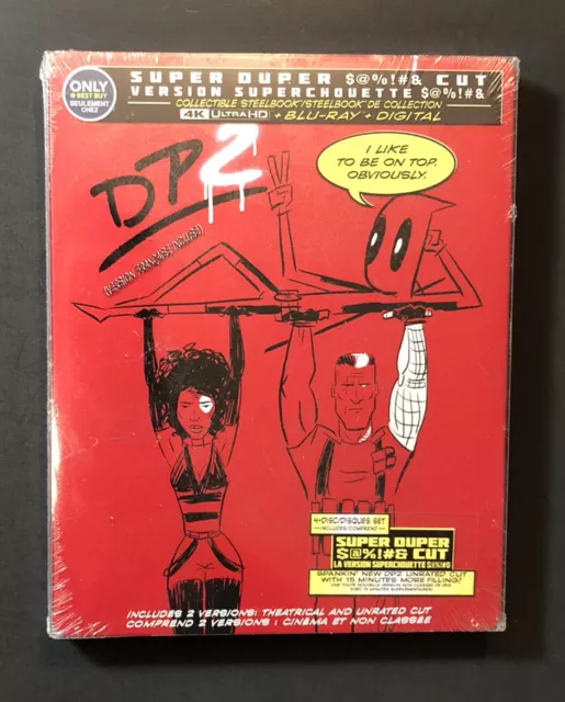 Deadpool 2 Super Duper Cut [ Limited Edition STEELBOOK ] (4K Ultra HD) NEW