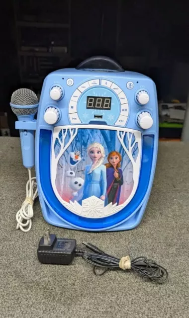 Micrófono Disney FROZEN Fiesta Karaoke Copo de Nieve Show Bluetooth USB CD+G