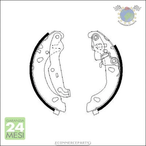 Kit Ganasce Freno Bosch per FORD FIESTA KA P bvd