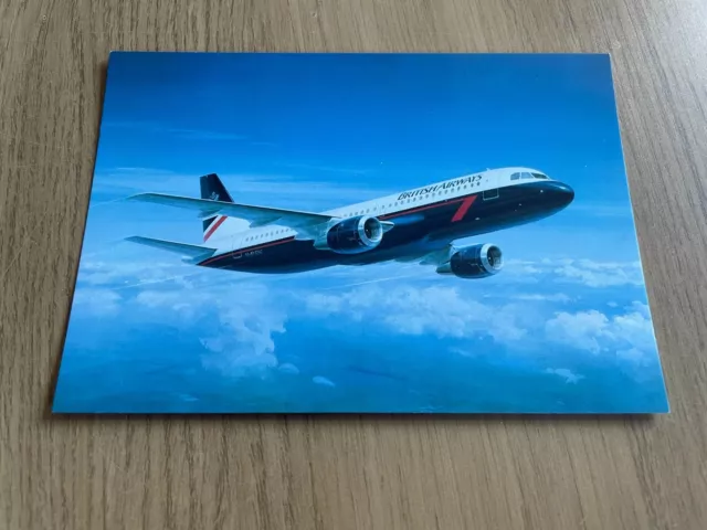 British Airways Airbus A320 Airline Issue Postcard