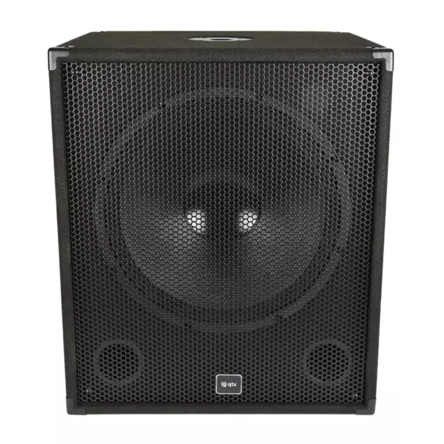 QTX QT15s 15" 300W Subwoofer Bass Bin Speaker DJ Disco Sound System PA