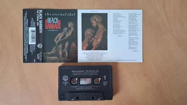 Black Sabbath- The Eternal Idol CASSETTE RARE Warner 1987 Used 2