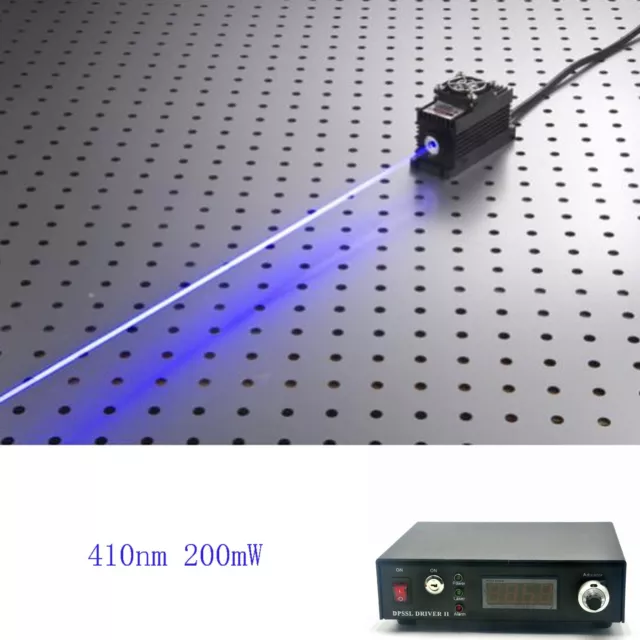 410nm 200mW Blue Laser Dot Module +TTL/Analog +TEC +Adjustable Power
