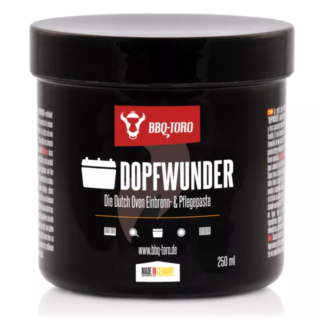 BBQ-Toro DOPFWUNDER Dutch Oven Einbrenn- & Pflegepaste I 250 ml Pflege Paste