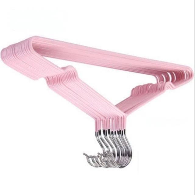 (Rosa) Cappotto spesso appendiabiti cappotto appendiabiti bordi arrotondati prevenzione spazio scivolamento