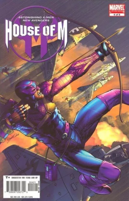 HOUSE OF M #4 B (2005) NM, KEY! 1st App LAYLA MILLER! - Peterson VARIANT COVER