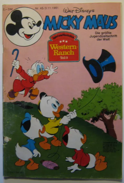 MICKY MAUS Heft 45 1981 Komplett Beilage Extra