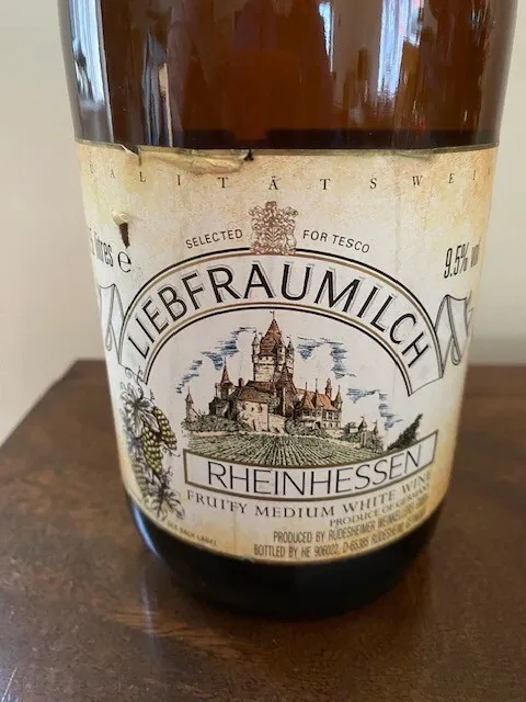 Wine - Liebfraumilch Rheinhessen wine, 1.5 litres collectable