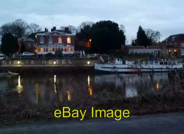 Photo 6x4 The Diglis Hotel, Worcester Seen at dusk across the River Sever c2013