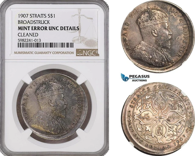 A6/471, Straits Settlements, Edward VII, Possibly undocumented Pattern 1 Dollar A6/471, Straits Settlements, Edward VII, Possibly undocumented Pattern 1 Dollar