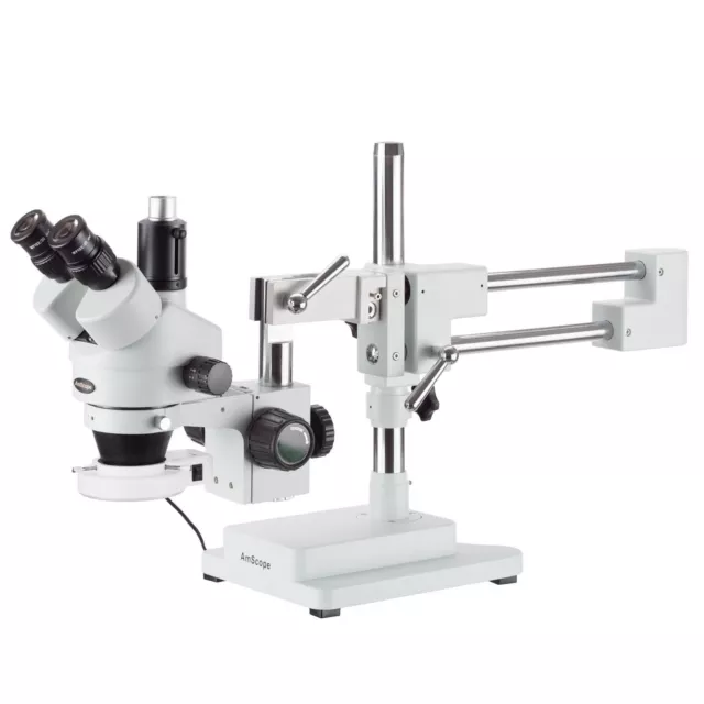 AmScope 3.5X-90X Circuit Inspection Trinocular Zoom Stereo Microscope with 56-LE