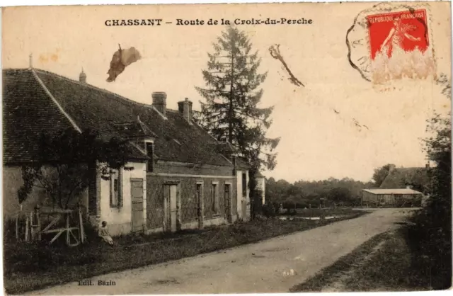 CPA Chassant-Route de la Croix du Perche (184618)