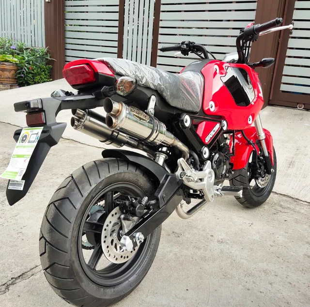 Doppio Scarico Sistema Completo Slip Tubo Cromato Personalizzato Honda Grom Msx 125 2021-22