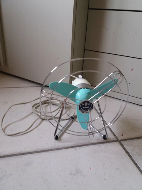 Vecchio Ventilatore Anni '50 Funzionante Vintage - Ottime Condizioni-Msm Milano