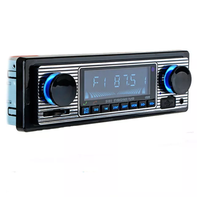 4-Channel Bluetooth Car Stereo Radio Player In-Dash Audio USB/FM/WMA/MP3/WAV/SD