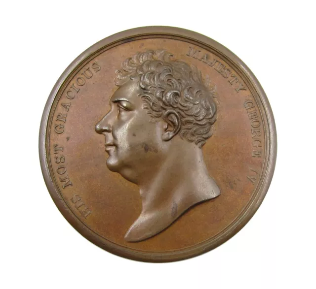 1830 DEATH OF GEORGE IV 51mm BRONZE MEDAL