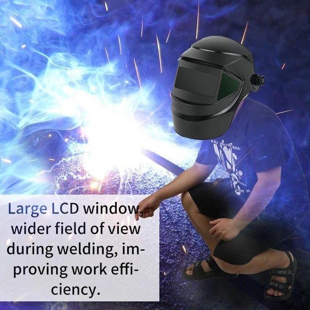 Welding Helmet Mask Auto Darkening Welder Arc Tig Mig ×1 Grinding N8V5