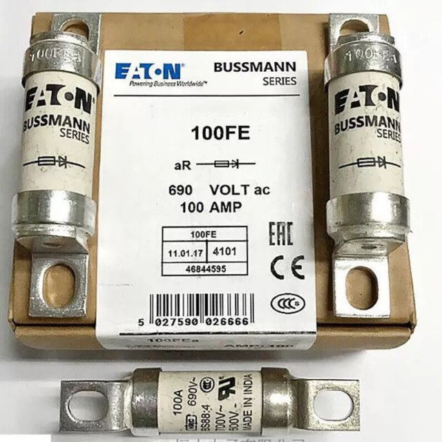 10pcs For Bussmann EATON BS88:4 100FE 100A 690V 100FEa New in box free ship