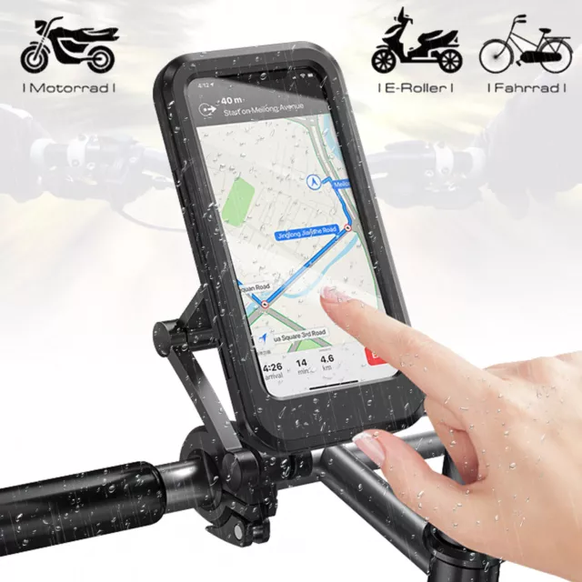 Waterproof Motorcycle Bicycle MTB Handlebar Phone Mount Bike Cell Phone Holder