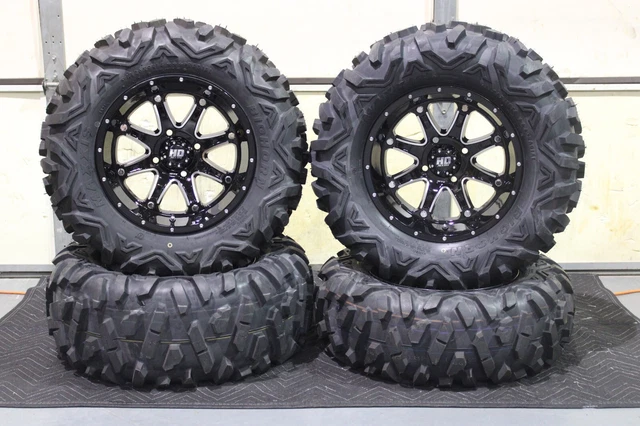BRUTE FORCE 650i (IRS) 26" BIGHORN RADIAL ATV TIRE 14" HD4 WHEEL KIT IRS1CA M918