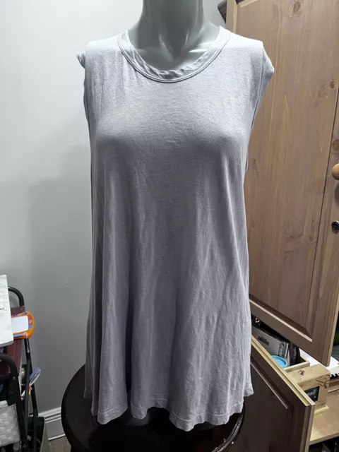 Wilt Lavender Cotton Tank Asymmetrical Hemline Tank Top Sz Lg. USA. NWT. ( Flaw)