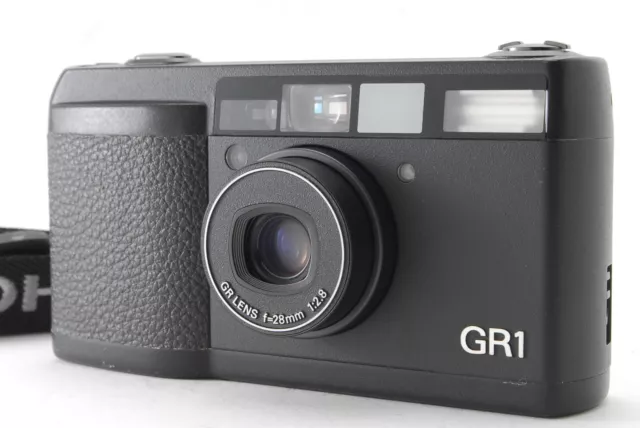 LCD Works [N MINT] Ricoh GR1 QD Black Point & Shoot 35mm Film Camera From JAPAN