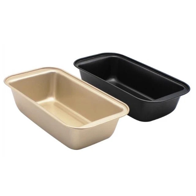 Sartén de acero al carbono rectangular estaño tostada pastel herramienta mejoras para el hogar