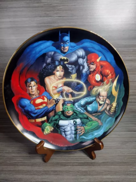 Super Heroes “Justice League Of America” 1999 Warner Bros Limited Edition Plate