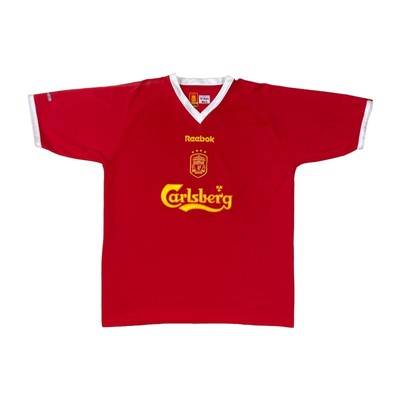 FC Liverpool EC Cup MAGLIA XXL 2001 2003 REEBOK SHIRT JERSEY CARLSBERG x309 