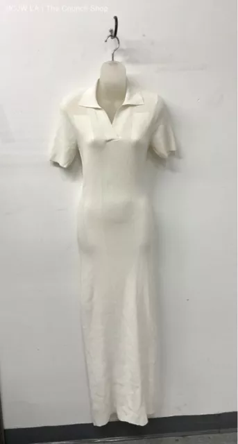 Jacquemus La Robe Maille Polo White Dress - Size 38