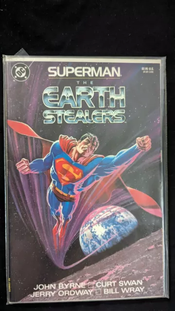 Superman The Earth Stealers Graphic Novel - 1988 DC John Byrne