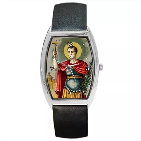 St Expedite Patron Saint Of Procrastination Merchants Emergencies Unisex Watch