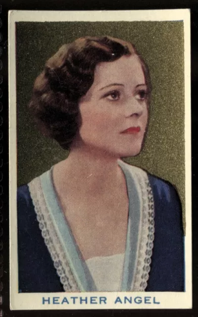 Tobacco Card, Rothmans, BEAUTIES OF THE CINEMA, 1939, Heather Angel