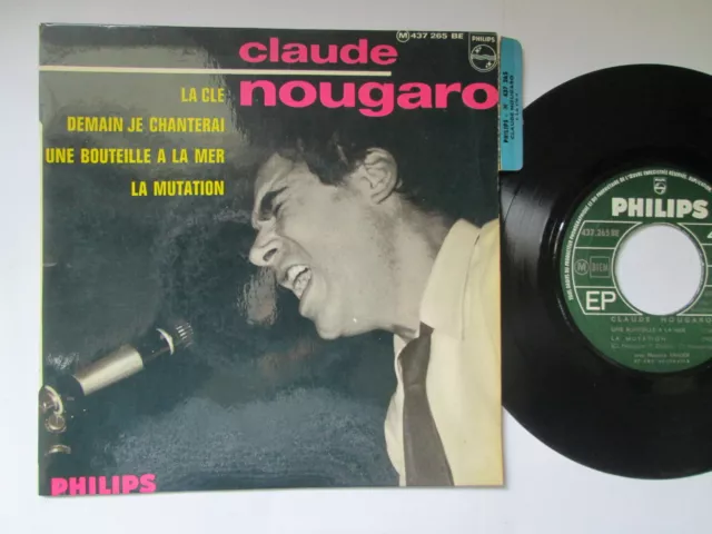 French Ep Vinyl 45T Original (7") /  Claude Nougaro /La Cle