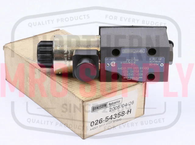 Denison Hydraulics 026-54358-H Directional Control Valve, A4D01-3111-0101-B1G0Q