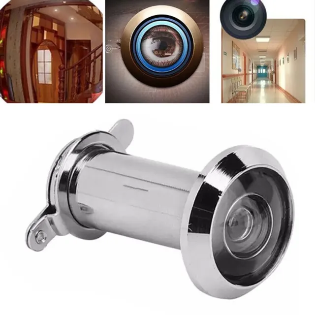 220 Degree Door Peephole Viewer Wide Angle Eye Sight Hole Glass Lens For 50-75mm