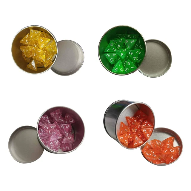 TOPINCN Würfelzähler Set, 24-teilig – Acryl, Schwarz/weiß Mit Goldener Beschriftung