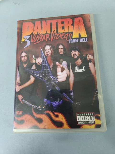 PANTERA - 3 Vulgar Videos From Hell (DVD, 2006, 2-Disc