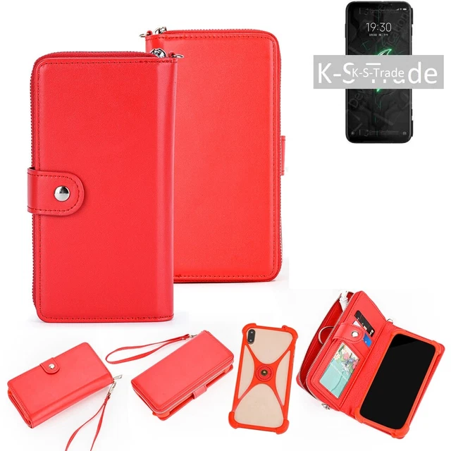 Étui et portefeuille pour Sony Xperia XZ2 Premium housse protection rouge