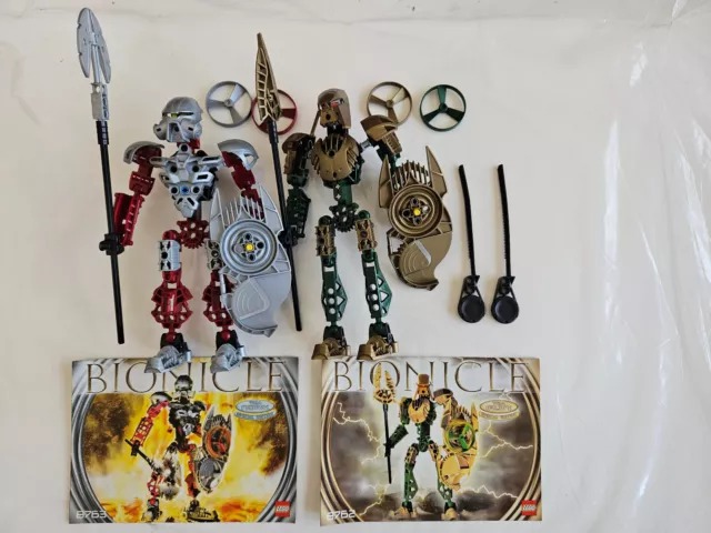 Lego Bionicle Toa Norik & Iruini complete sets + manual