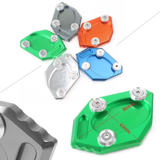 Kickstand Kick Foot Side Stand Extension Plate Pad For Kawasaki EX300 2013-2015