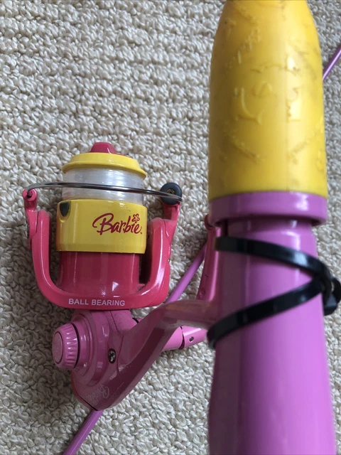 barbie doll fishing pole BARBIEKIT KIT Have your kids join in on the fun with the Shakespeare Barbie Junior Spinning Combo Bass Pro Shops Fishing Doll