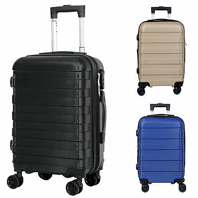 21" Carry-on Spinner Luggage Suitcase w/Wheels Expandable Multi-Color Suitcase
