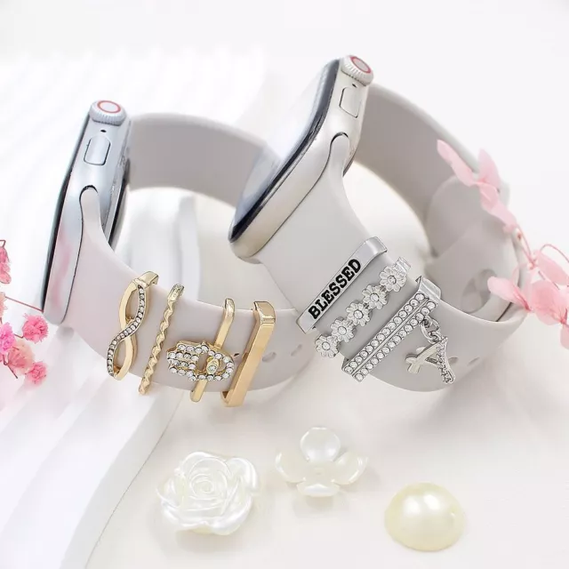 Diamond Watch Band Ornament Metal Wristbelt Charms  Strap Accessories