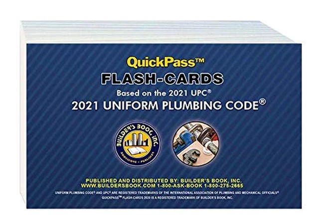 Uniform Plumbing Code Quickpass Flash-Cards Based on the 2021 UPC Uniform Plumbing Code Quickpass Flash-Cards Based on the 2021 UPC