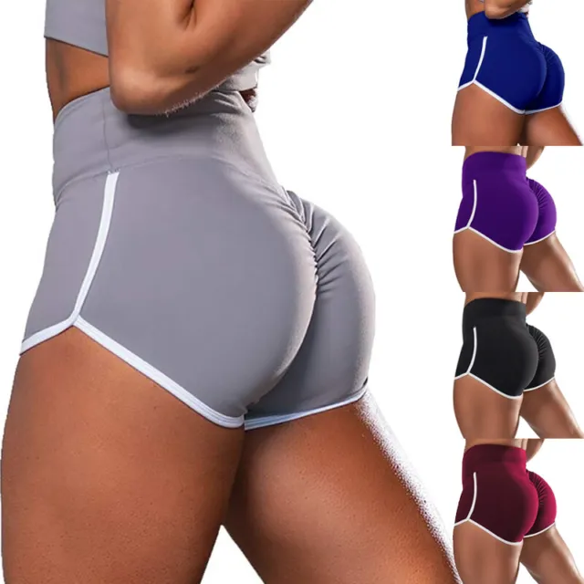 Womens Ladies Plain Underwear High Waist Seamless Stretch Boxer Shorts Hot  Pants